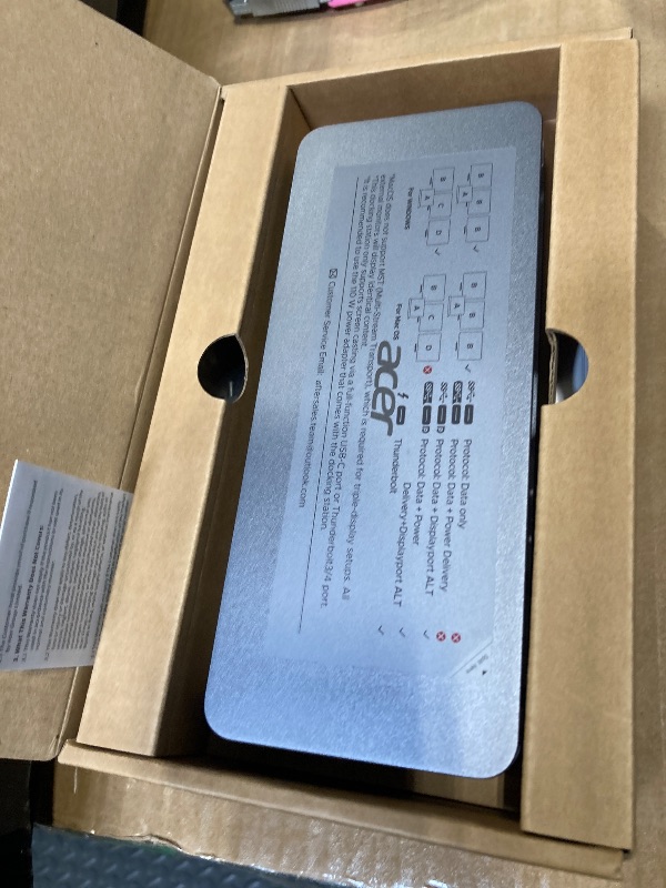 Photo 1 of ** SOLD AS IS NO RETURN/REFUNDS**
Acer Premium 13-in-1 Docking Station with 110W PD & Triple Monitor Support | Dual 4K HDMI and DP,5Gbps USB A/C,Gigabit Ethernet,Security Lock | Laptop Docking Station for Windows/Dell/HP/Lenovo/Asus