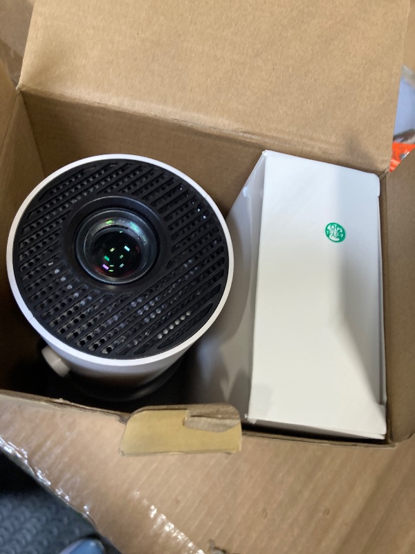 Photo 1 of [Built-in Apps & 2026 Upgraded] Mini Projector with WiFi 6 and Bluetooth 5.4 Support 4K 1080P Auto Keystone 180° Rotatable Projector Portable Compatibile with HDMI/TV Stick/Memory Stick/Laptop, White