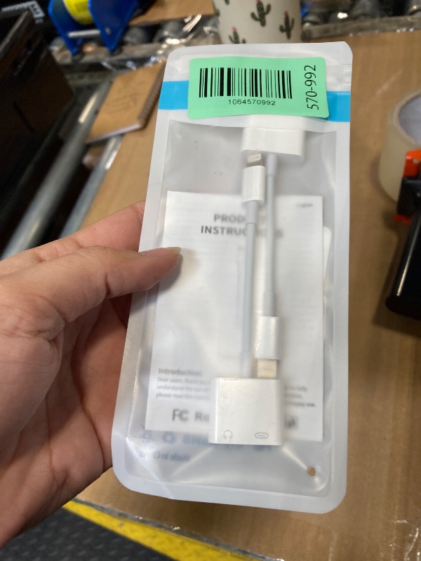 Photo 1 of [Apple MFi Certified] 2-in-1 Charging & Audio Adapter for iPhone, Lightning to 3.5mm Headphone Jack Dongle Splitter, Supports Hi-Res Lossless Sound, Compatible with iPhone 14/13/12/11/XS/XR/8/7 2Pack