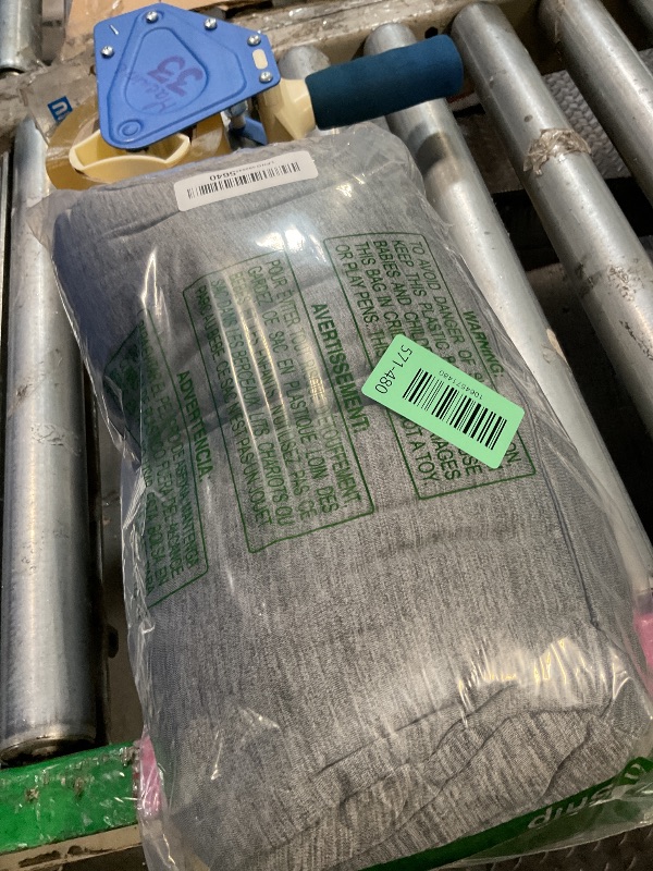 Photo 1 of 1 MIDDLE ONE Round Cylinder Bolster Pillow with Removable Cooling Cover, Tube Roll Cervical Pillow for Head, Neck, Back and Legs Support, 13"x 6", Grey