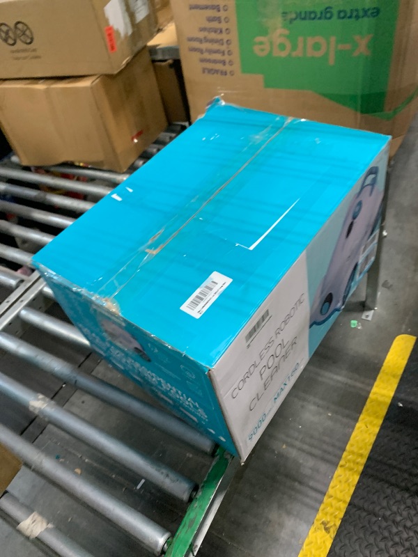 Photo 1 of **MINOR DAMAGE**
Hinice Cordless Robotic Pool Cleaner,Automatic Pool Vacuum Robot for In-Ground/Above Ground Pools,150 Min Runtime, IPX8 Waterproof, 2200 Sq Ft Coverage (Dark Grey)