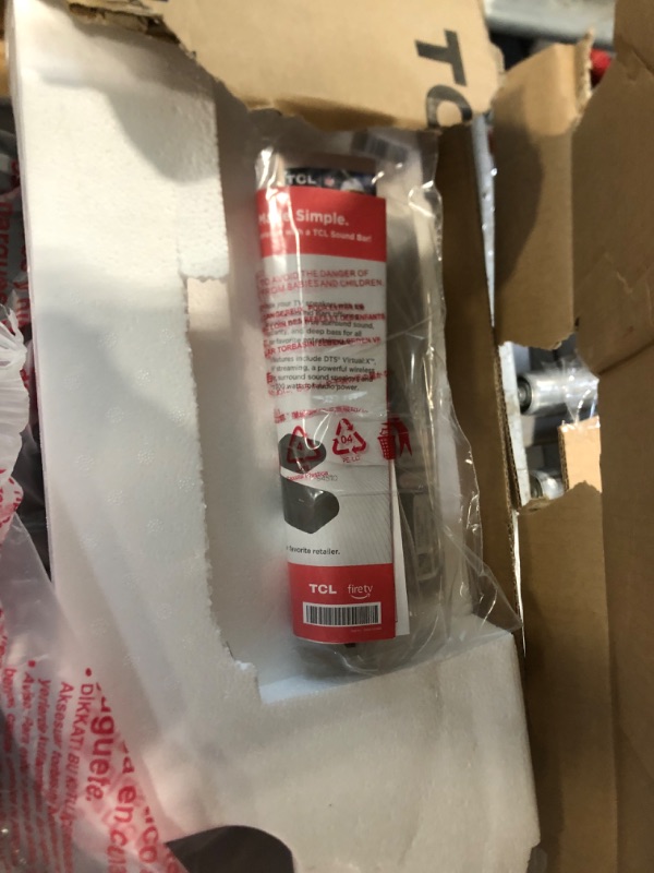 Photo 1 of ****SOLD FOR PARTS - FINAL SALE****TCL 43-Inch Class S5 UHD 4K LED Smart TV with Fire TV (43S551F, 2024 Model), Dolby Vision, HDR PRO+, Dolby Atmos, Alexa Built-in with Voice Remote, Apple AirPlay 2 Compatibility, Streaming Television