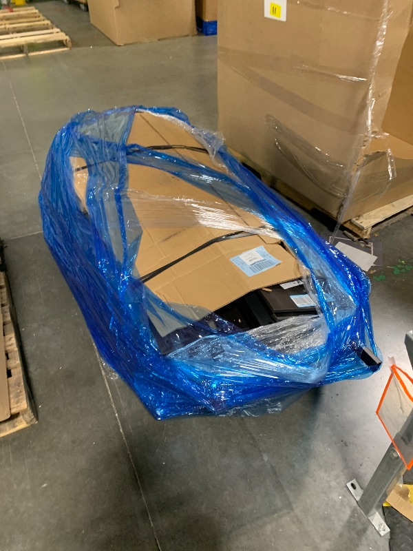 Photo 1 of ***Damaged Packaging*** ***Pick Up With Truck*** Queen Loft Bed with Desk and Storage Shelves, Queen Loft Bed with Wardrobe, Hanging Rod, Guardrail and Ladder, Balck