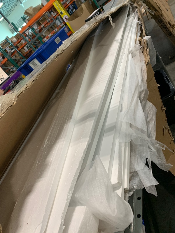 Photo 1 of ***Damaged Packaging*** ***Potentially Missing Parts*** Pamapic Farmhouse Kitchen Pantry Cabinet - 71" Tall Wooden Storage Cabinets with 2 Barn Doors, Versatile Storage Cabinet with Shelves & Drawers for Dining Room, Bathroom,White