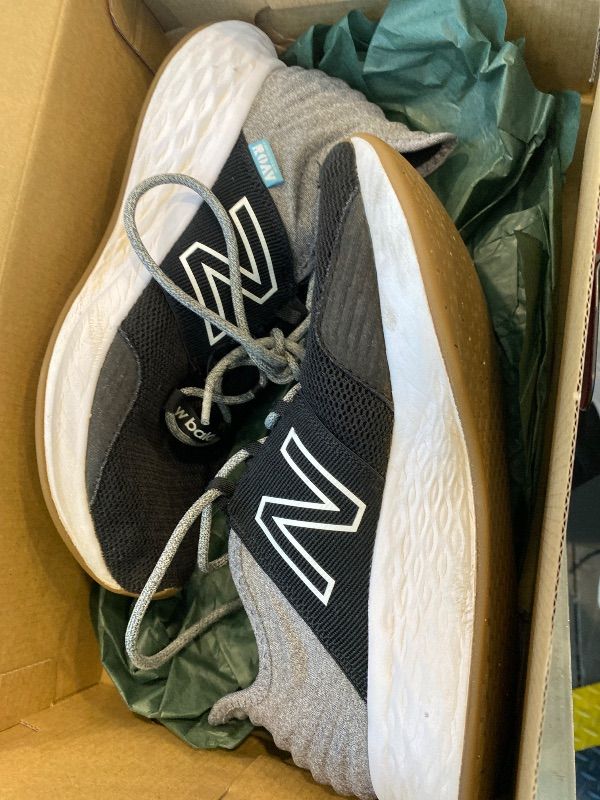 Photo 1 of **MAJOR DAMAGED/check clerk comments**
New Balance Women's Fresh Foam Roav V1 Sneaker, Black/Light Aluminum, 6.5 W US