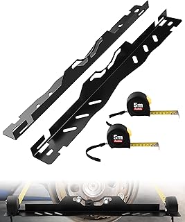 Photo 1 of ***SIMULAR NOT EXACT***FINAL SALE **MISSING SCREWS&&**Wheel Alignment Tool Kit 2Pcs, Toe Alignment Tool Plates with Two 5m Heavy Duty Tape Measures, Car Front End Alignment Tool, Fast Accurate DIY Toe Alignment, No Assembly, Black
