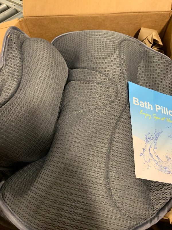 Photo 1 of ** SIMILAR IMAGE**Bath Pillow RUVINCE Ergonomic Luxury Bathtub Pillow with Head,Neck, Shoulder and Back Support, 4D Bath Pillows for tub with 6 Powerful Suction Cups, Fits All Bathtub