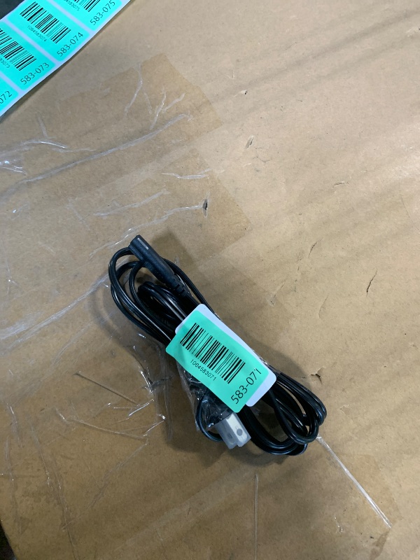 Photo 1 of [UL Listed] 6ft 18AWG 7A 125V AC Power Cord 2 Prong Cable Non Polarized (NEMA 1-15P to IEC-320-C7)