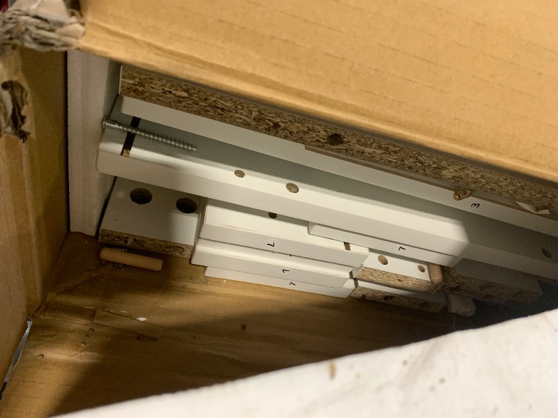 Photo 1 of ***VERY USED,VIEW NOTES*** OLIXIS 5 Drawer Mobile File Cabinet Under Desk Storage Organization with Wheels Vertical Filing Chest Rolling Wood Small Desk Printer Stand for Home Office, 15.75"D x 18.74"W x 25.39"H, White