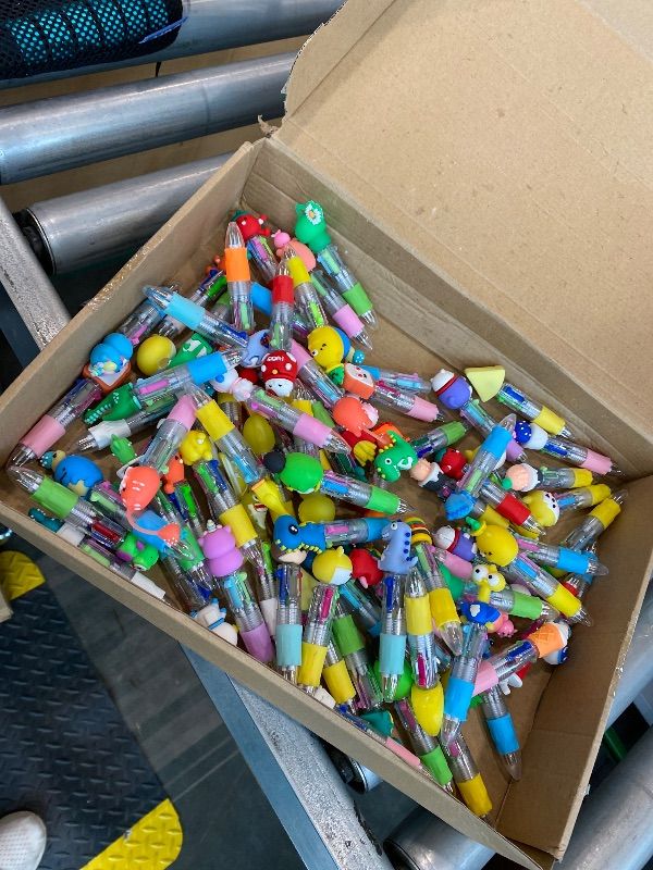 Photo 1 of *MISSING PARTS*
CZWZ 100Pcs Mini Multicolor Pens in One 4-in-1 Cute Pens Bulk for Kids, Ballpoint Pen for Birthdays and Children's Parties, Fun Gifts Assorted Ink Kawaii Pen