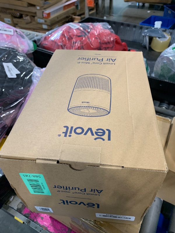 Photo 1 of ***NO POWER CORD*** LEVOIT Air Purifiers for Bedroom Home Dorm, AHAM Verified, 3-in-1 Filter Cleaner With Aroma Pad, Filters Smoke, Allergens, Pet Dander, Odor, Dust, Office, Desktop, Core Mini-P, White