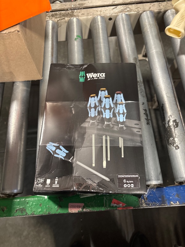 Photo 1 of *UNTESTED*
Wera 05032060001 Kraftform Stainless 3334/6 Stainless Steel Slotted/Phillips Screwdriver Set and Rack, 6-Piece