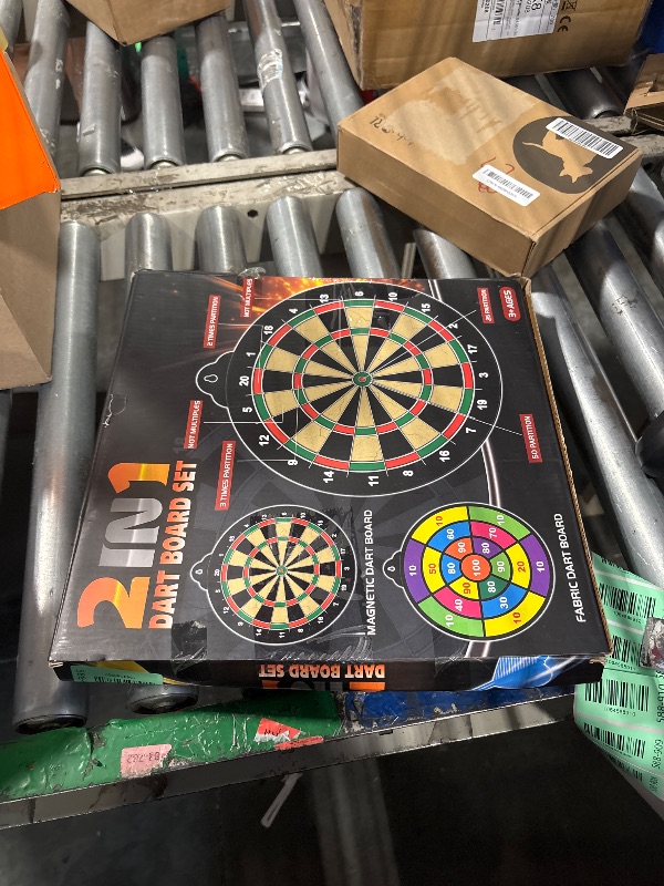 Photo 1 of *MISSING PARTS**
Dart Board - 12pcs Magnetic Darts - Excellent Indoor Game and Party Games - Gifts for 5 6 7 8 9 10 11 12 Year Old Boy Kids