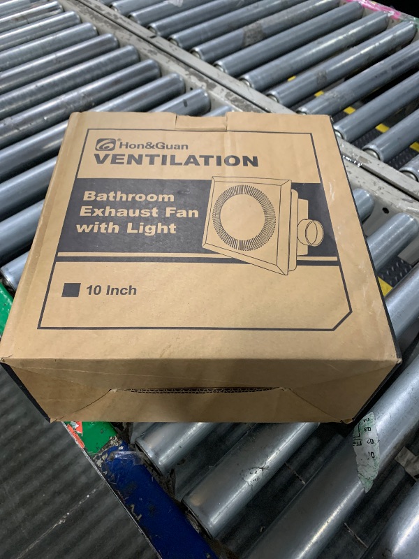 View 2 of ** MISSING PARTS ** Hon&Guan Bathroom Exhaust Fan with Light, Upgraded Quiet Square Bathroom Vent Fan with Adjustable LED Light 3000K/4500K/6500K, 110 CFM, 1.0 Sones, Exhaust Fan with Light for Home Bath Hotel