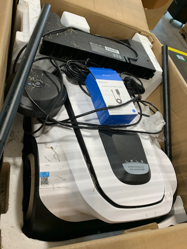 Photo 1 of ***FINAL SALE/NO RETURN, VIEW NOTES*** ECOVACS Goat A2500 RTK Robot Lawn Mower, Lidar-Enhanced RTK+Vision Navigation, Auto-Mapping, Dual Blades, Edge Precision Mowing, Perimeter Wire-Free, Suitable for 5/8 Acres Lawn, 50% Slope Capability