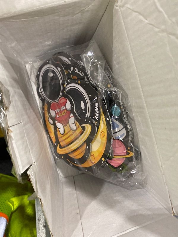 Photo 1 of *MISSING PARTS - See Clerk Notes*
28 Pack Valentines Day Gifts for Kids, Galaxy Slime with Valentines Space Cards Gift, Stress Relief Fidget Set for Boy Girl, Valentine Classroom Exchange Prizes, School Party Favor Gifts ** NO SLIME **