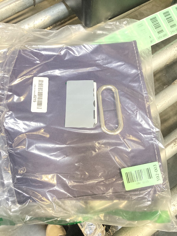 Photo 1 of *MISSING PARTS - See Clerk Notes*
SEVENDOME Fabric Cloth Storage Bins,Fabric Cube Bins Organizer with Dual Handles Foldable Cube Storage Baskets for Home Bedroom Storage,Set of 3,(Navy Blue)