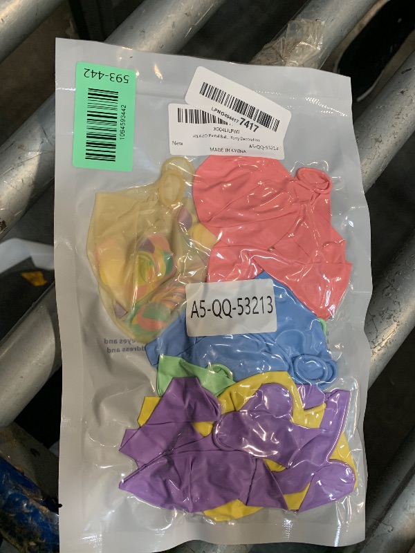Photo 1 of **BRAND NEW** HILAVO Pastel Balloons 12 Inch Macaron Pink Blue Green Purple Yellow Pastel Rainbow Latex Balloon with Colorful Confetti Party Balloons for Easter Birthday Baby Shower Bridal Wedding Party Decoration
