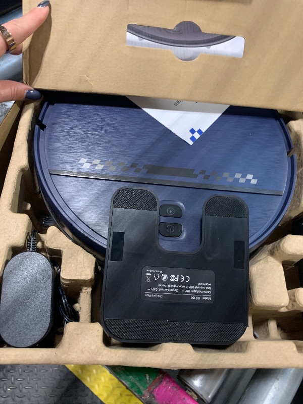 Photo 1 of ** SOLD AS IS NO RETURN/REFUNDS**
Robot Vacuum and Mop Combo, 2-in-1 Mopping Robot Vacuum Cleaner with 2300Pa Suction, 2.87'' Slim Design, Wi-Fi/App/Voice Control, 3D Obstacle Avoidance&Self-Charging for Hard Floors, Carpets, Pet Hair
