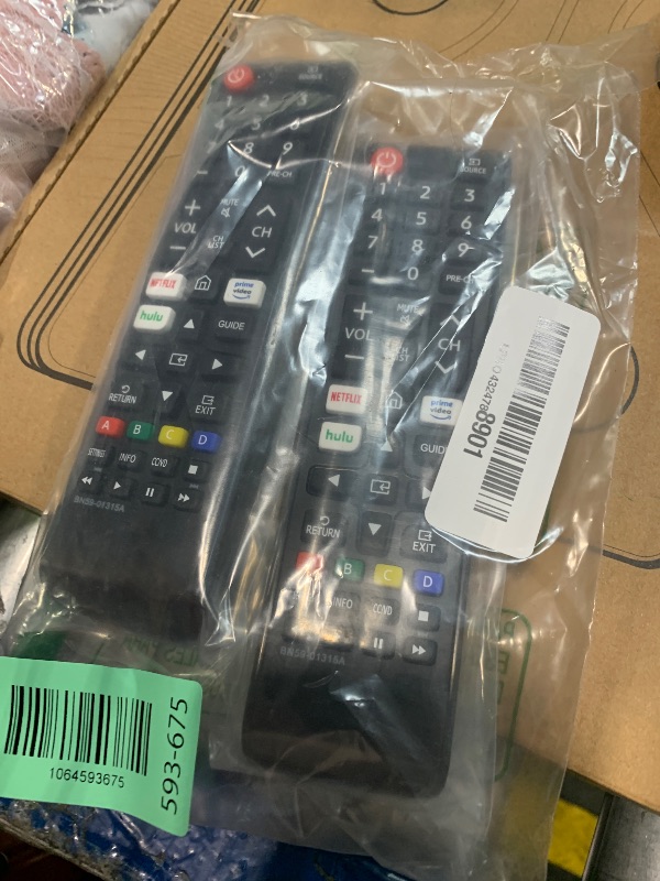 Photo 1 of ?Pack of 2? New Universal Remote for All Samsung TV Remote, Replacement Compatible for All Samsung Smart TV, LED, LCD, HDTV, 3D, Series TV
