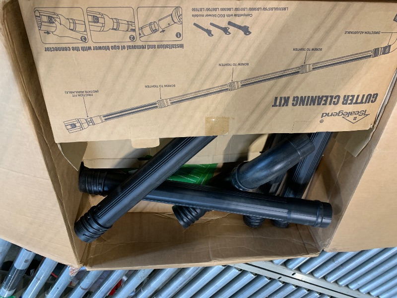 Photo 1 of ***NO RETURNS - FINAL SALE***
**ONLY PARTS** IMCOMPLETE** Gutter Cleaning Attachment Kit Compatible with EGO 530CFM, 580CFM, 575CFM, 650CFM, 615CFM, LBX6000 Leaf Blowers 360° Rotation Nozzle, Extends Up to 8.3FT from The Ground