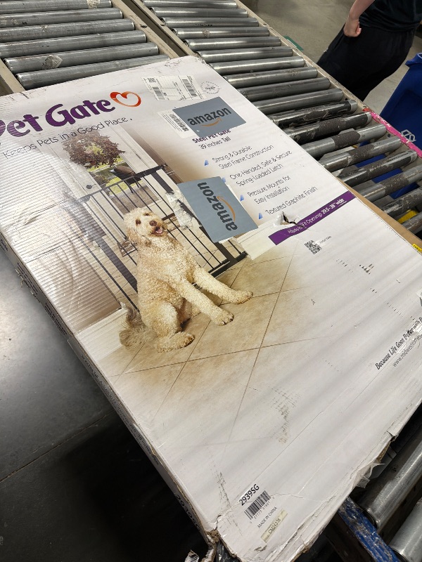 Photo 1 of *UNTESTED*
MidWest Homes for Pets 39-Inch High Walk-Thru Pressure Mounted Steel Dog Gate, Expands to 38 Inches Wide, Includes 3-inch Extensions, Textured Graphite