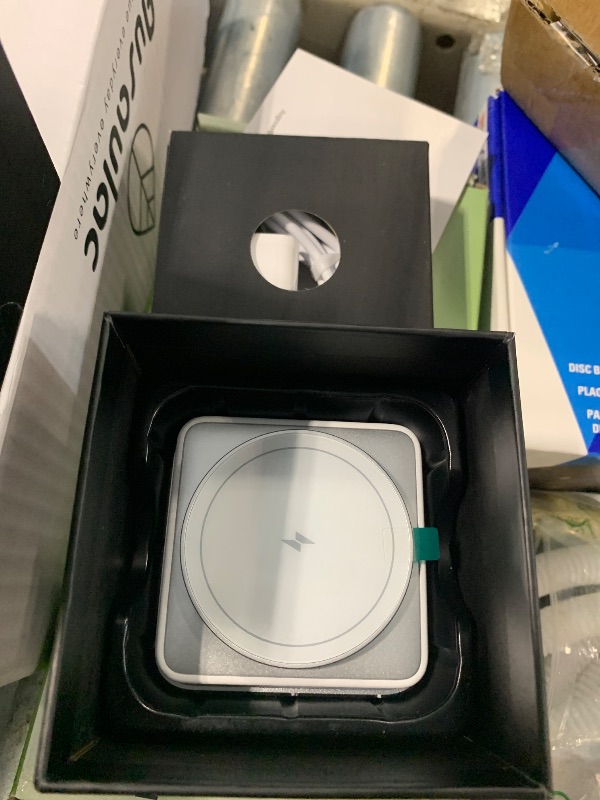 Photo 1 of ?2026 Upgraded?Wireless Charger 3 in 1, Foldable Wireless Charging Station with Light for Apple MagSafe Charger, Travel Magnetic Charger for iPhone 17/16/15/14/13/12 Apple Watch AirPods (20W Adapter)
