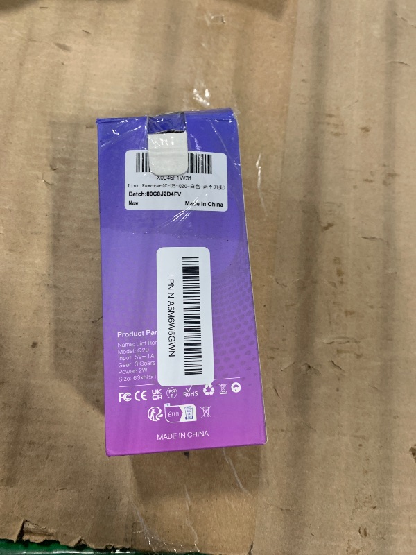 Photo 1 of ***BROKEN FINAL SALE NO REFUND NO RETURN*** Fabric Shaver, Lint Remover Rechargeable, Electric Portable Sweater Defuzzer with 3 Speeds, 6 Leaf Blades, Digital LED Display to Remove Pilling for Clothes, Furniture, Sweater, Couch, Blanket
