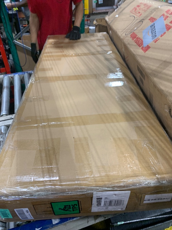 Photo 1 of ** NO RETURN *** viplov Queen Size Platform Bed Frame with Adjustable Headboard, Anti-Collision Soft Rounded Corners, Flannel, No Box Spring Needed, Easy Assembly, Noise Free, Cream