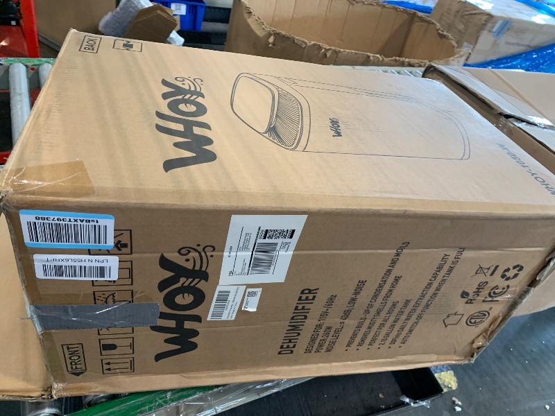 Photo 1 of ** NO RETURN *** WHOY 5000 Sq.Ft Dehumidifier for Basements 100 Pints, with 2.15 Gallons Water Tank with Darin House and App Control, Smart Compressor Quiet Operation Ideal for Living room, Bathrooms,Home