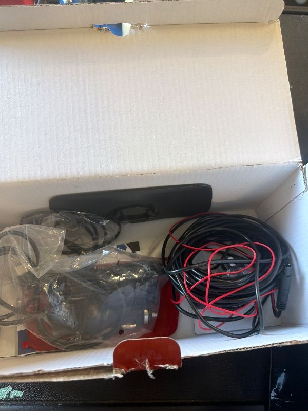 Photo 1 of **DAMAGED/PARTS ONLY**
Apenet Wireless CarPlay Screen with 2K Dash Cam, 8.1" Portable Touchscreen Car Stereo with CarPlay & Android Auto, 1080P Backup Camera, Voice Control, Bluetooth, Mirror Link, GPS Navigation