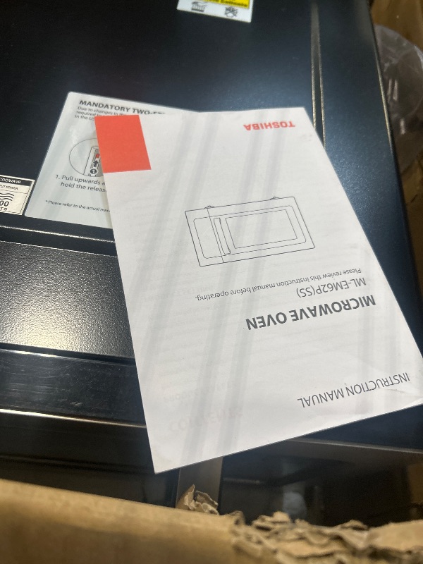 Photo 1 of ***FINAL SALE, VIEW NOTES*** Toshiba ML-EM62P(SS) Large Countertop Microwave with Smart Sensor, 6 Menus, Auto Defrost, ECO Mode, Mute Option & 16.5" Position Memory Turntable, 2.2 Cu Ft, 1200W, Stainless Steel