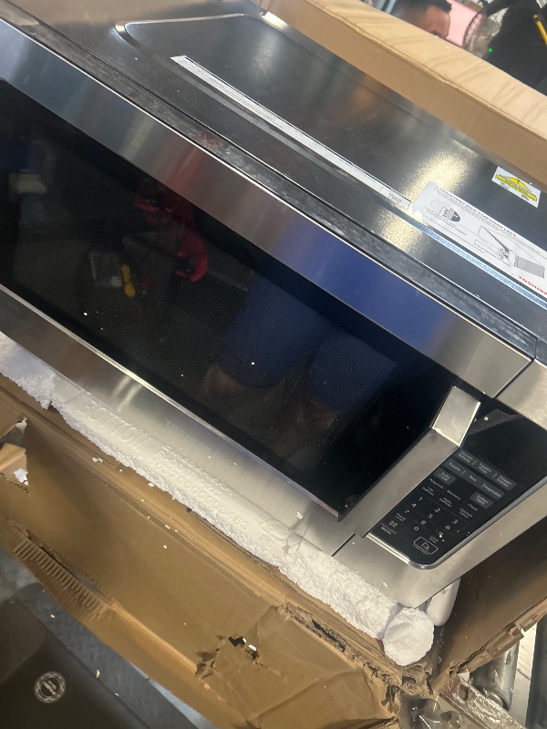 Photo 1 of ***FINAL SALE, VIEW NOTES*** Toshiba ML-EM62P(SS) Large Countertop Microwave with Smart Sensor, 6 Menus, Auto Defrost, ECO Mode, Mute Option & 16.5" Position Memory Turntable, 2.2 Cu Ft, 1200W, Stainless Steel