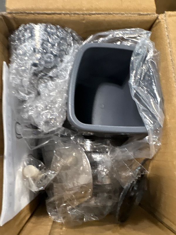 View 3 of **FINAL SALE NO RETURNS** KEOUKE Rotary Cheese Grater Hand Crank Transparent - Shredder Slicer Grinder 3 Stainless Steel Blades, Stable Suction, Labor-Saving Handle, Safe Kitchen Tool for Cheese, Vegetable, Nuts, Chocolate