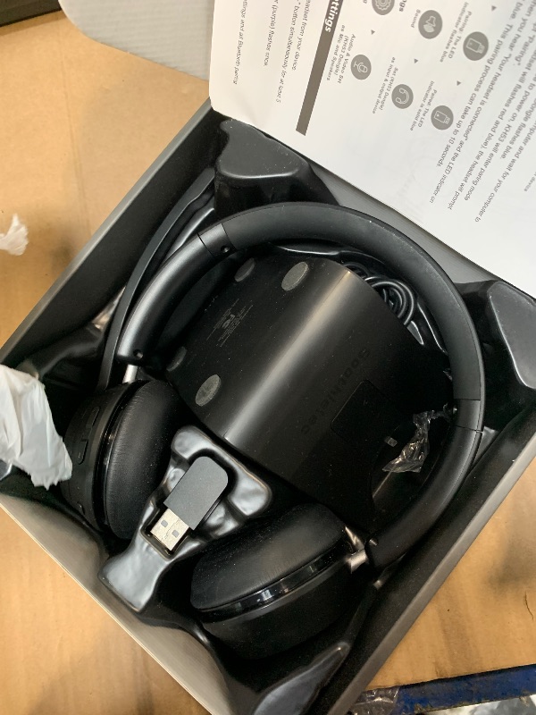 Photo 1 of (Upgraded Version) Wireless Headset, Bluetooth Headset with Noise Cancelling Microphone, Best Headphones with Mic Mute & USB Dongle for PC/Computer/Laptop/Cell Phones/Remote Work/Call Center