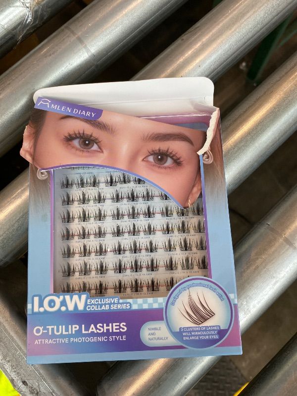 Photo 1 of ***MISSING LASHES*** MLEN DIARY Lash Clusters Kit 105Pcs Natural Wispy Cluster Lashes 10.5-13.5MM C Curl Eyelash Extensions Individual Lashes Kit with Lash Bond and Remover Tweezers Beginners DIY at Home