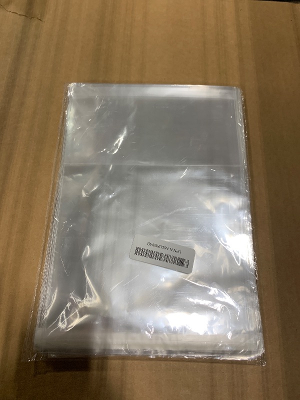 Photo 1 of *** SIMILAR SIZE *** 100 Pieces (9x12 Inch) Clear Plastic Bags for Packaging, Clothing & T-Shirts Strong Packing Self Adhesive Cellophane Bag