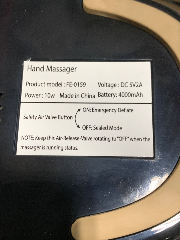 Photo 1 of *** NO USB CABLE *** Ealken Hand Massager with Heat and Compression, Hand Massage for Arthritis and Carpal Tunnel Relief, 6 Levels Pressure Therapy with Wrist Massage Finger Stretching Palm Kneading, Gifts for Women Men