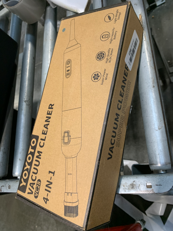 Photo 1 of **MISSING USB/CHARGER SUPPLY**
yoyoto Car Vacuum, Handheld Vacuum Cordless with 21000Pa Powerful Suction & 3 Modes, 4-in-1 Portable Hand Held Mini Vacuum Cleaner Rechargeable, Ultra Light for Car Home Office (Silver)