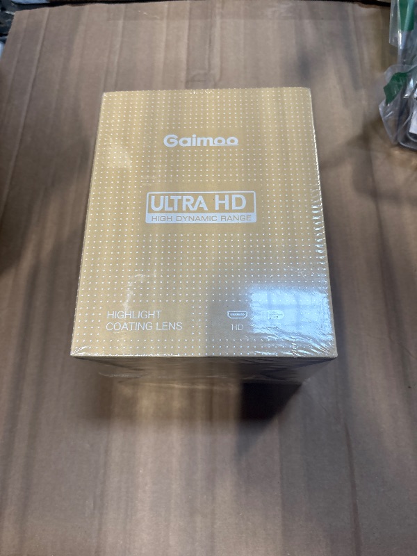 Photo 1 of **** FACTORY SEAL ***** Mini Projector with WiFi and Bluetooth Built-in Apps Smart Projector Support 4K 1080P FHD 180° Adjustable Auto Keystone Compatibile with HDMI/TV Stick/Memory Stick/Laptop, White