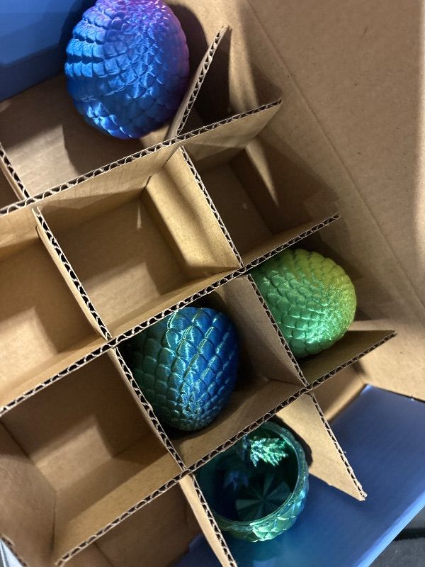 View 3 of **MISSING SEVERAL PARTS**
ENJOYJOY 12PCS 3D Printed Dragon Eggs, Prefilled Easter Eggs for Easter Basket Stuffers, Unique Surprise 3D Printed Animals Fidget Toy, Ideal Easter Basket Essentials for Kids Girls Boys Gifts