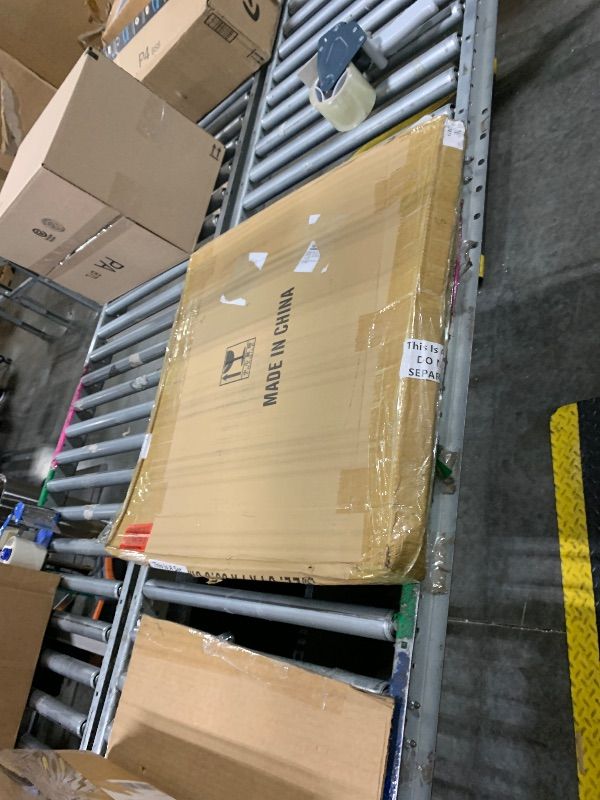 Photo 1 of ** 1 broken piece ** Frienda 4 Pcs Fluorescent Light Covers Replacement Flat Clear Prismatic Acrylic Ceiling Light Cover Panels(24" x 24" x 0.1")