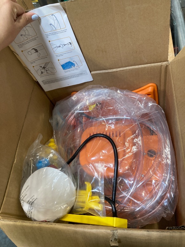 Photo 1 of ******2 BOXES****Inflatable Bounce House Water Slide,12-in-1 Oversized Indoor Bounce House for Kids 3-6 Tall Slide,Climbing Wall, Water Pool, Ball Pit,Sprinker,Dart, Basketball Hoop, 550W Blower for Backyard Party