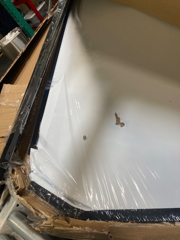 Photo 1 of ****ONE OF THE CORNERS IS BENDED, PLEASE SEE PICTURES****
Rolling Dry Erase Board 60 x 46 - Large Portable Magnetic Whiteboard with Stand - Double Sided Easel Style with Wheels - Mobile Standing Whiteboard for Office, Classroom & Home