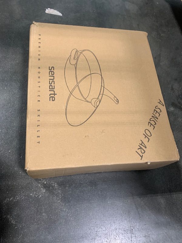 Photo 1 of ****PARTIAL SET, 1 PCS ONLY****
SENSARTE Nonstick Frying Pan Skillets, Swiss Granite Coating Omelette Pans, Healthy Cookware Chef's Pan, Free of Intentionally Added PFOA (8+11Inch with Lid)