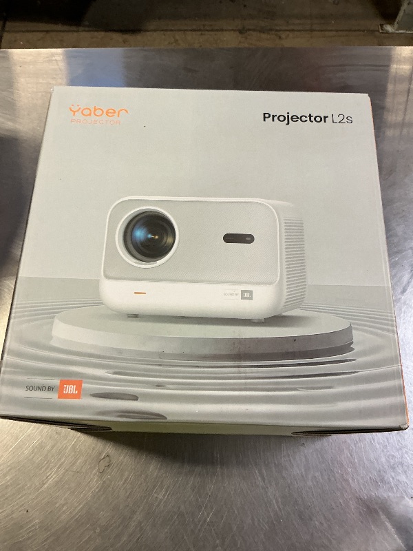 Photo 1 of [Sound by JBL & High Brightness] Yaber Projector with WiFi and Bluetooth, Projector 4K Support, Auto Focus/Keystone Correction, 3D Sound Movie Proyector, Portable projector for Home & Outdoor