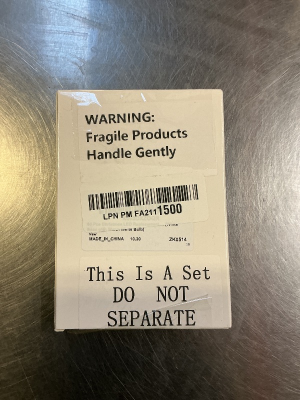 Photo 1 of 60 Pcs Christmas LED Replacement Bulb Mini Wide Angle LED Xmas Bulb Tree Light Outdoor String Light Replacement for Christmas Garden Tree Party Decor(White Base with Warm White Bulb)