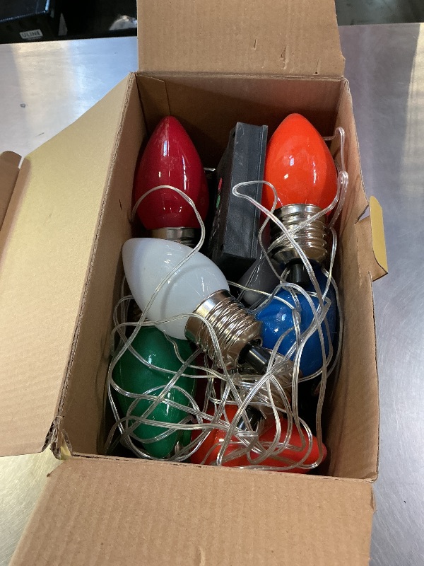 Photo 1 of 10 Pack Large C9 Christmas Decorations Outdoor Waterproof, Solar C9 Christmas Lights Outdoor with 2 Modes, Solar Pathway Lights for Outside Party Yard Lawn Patio Walkway Xmas Decoration (Multicolor)