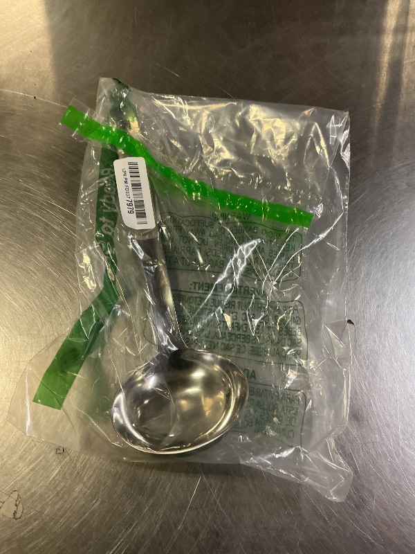 Photo 1 of 1 Pcs Stainless Steel Kitchen Cooking ladle, 13" Soup Metal Ladles, Durable Cooking Spoon Utensil- Long Handle and Ample Bowl Capacity Perfect for Stirring, Serving Soups, Heavy Duty Dishware Safe