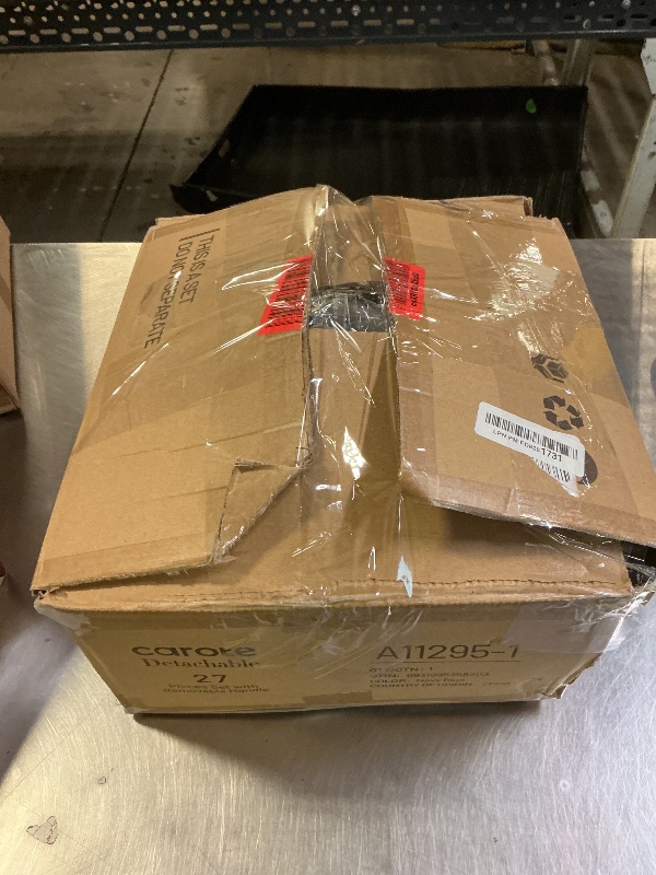 Photo 1 of **INCOMPLETE** CAROTE 27pcs Ceramic Cookware Set Nonstick, Pots and Pans Set Non Stick, Non Toxic Cookware Detachable Handles, Dishwasher/Oven Safe, RV/Camping Cookware, Pan and Pot with Kitchen Utensils, Navy Blue